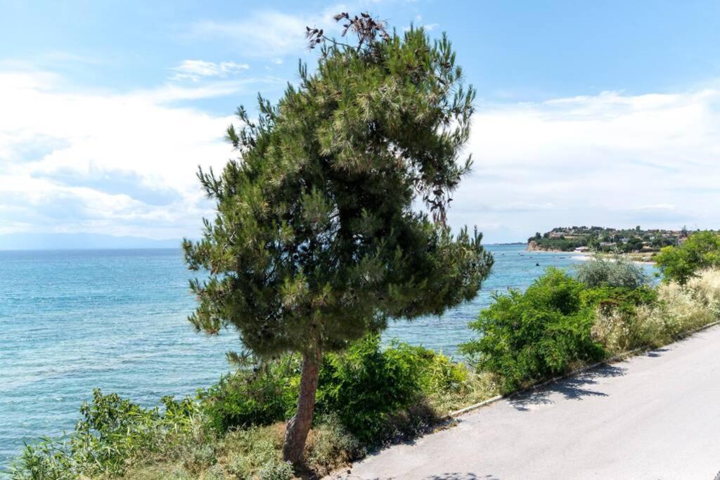 Вилла Endless Sea View House Неа-Ираклия Экстерьер фото